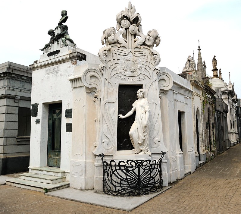 Tomb of Rufina Cambaceres at Cementerio de la Recoleta in Buenos Aires