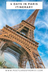 4 days in Paris itinerary