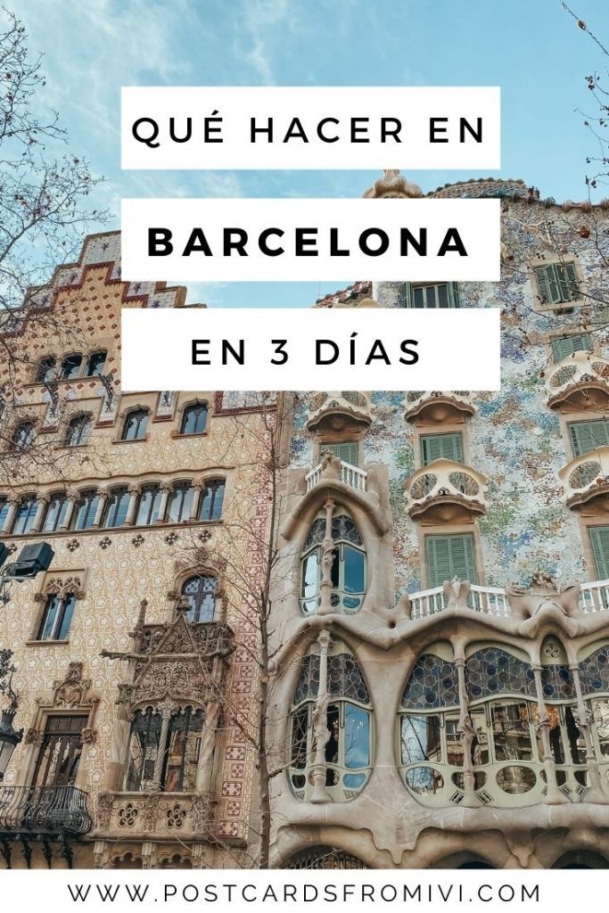 Qué hacer en Barcelona en 3 días, itinerario completo