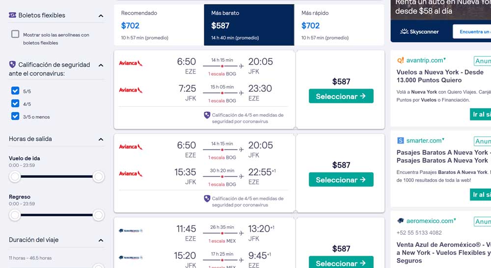 Cómo usar Skyscanner