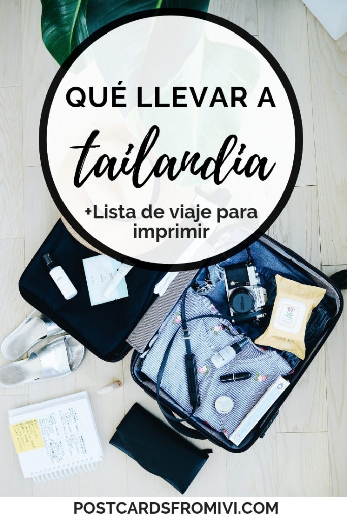 Qué ropa llevar a Tailandia con lista para descargar