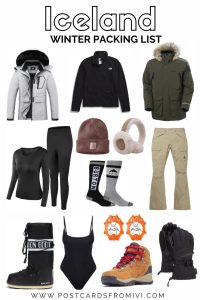 Iceland winter packing list
