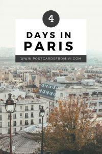 4 days in Paris itinerary
