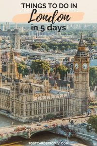 Things to do in London in 5 days
