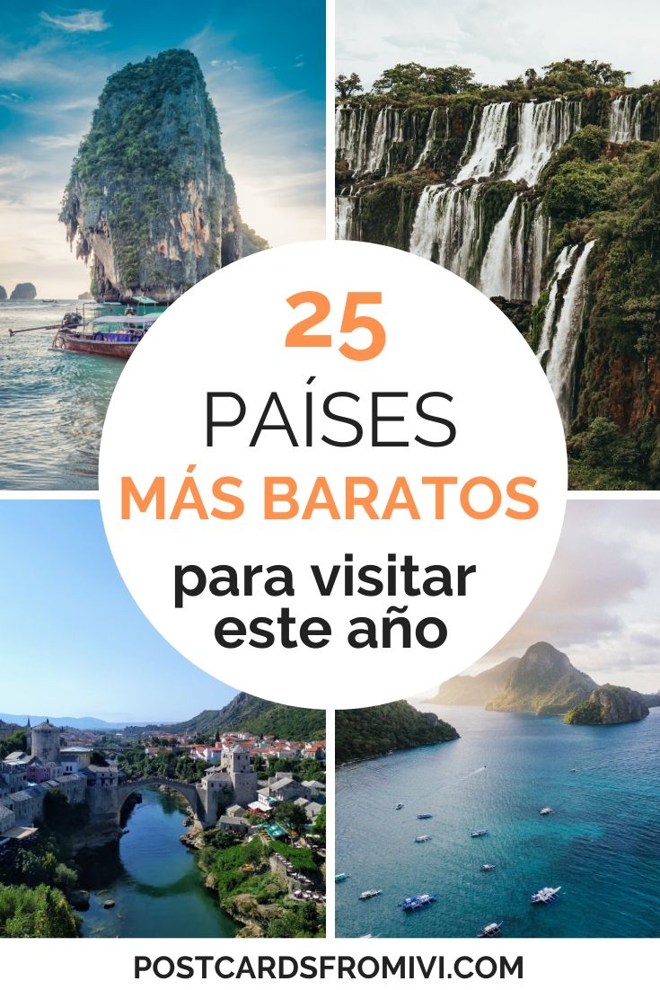 Paises baratos viajar en 2023