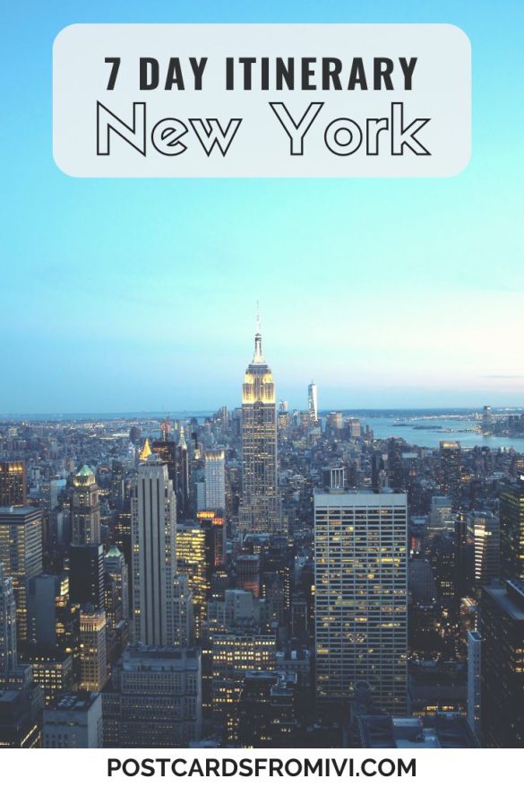 New York 7 day itinerary