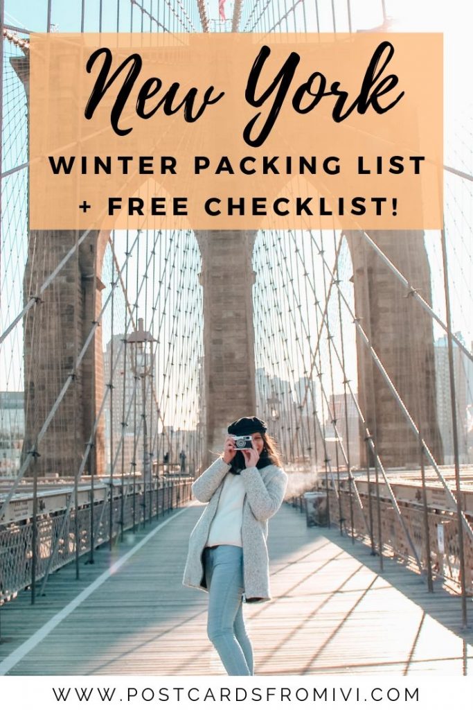 New York winter packing list + downloadable checklist
