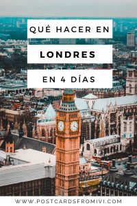 Qué hacer en Londres en 4 días, itinerario completo