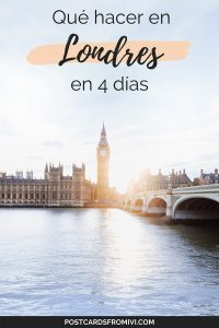 Qué hacer en Londres en 4 días, itinerario completo