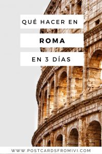 Qué hacer en Roma en 3 días