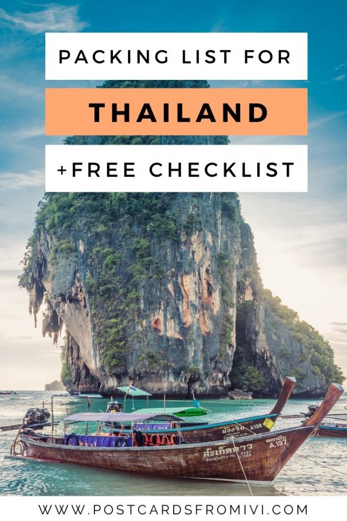 Thailand Packing List for 2 weeks with downloadable checklist