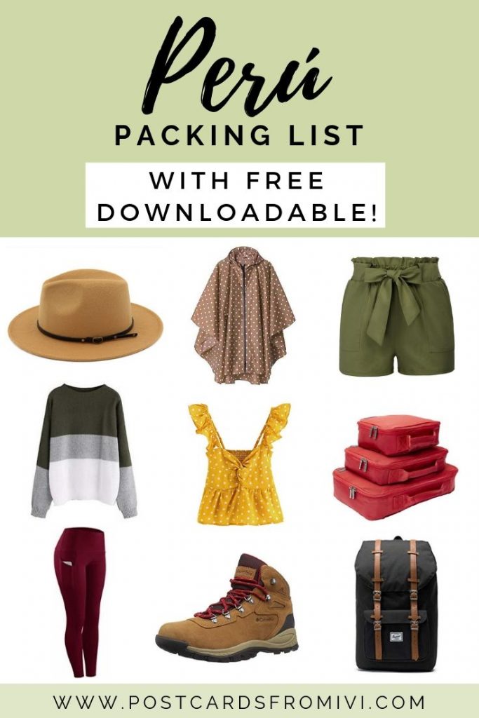 The ultimate Peru packing list with downloadable checklist