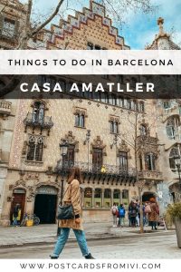 VISITING CASA AMATLLER IN BARCELONA