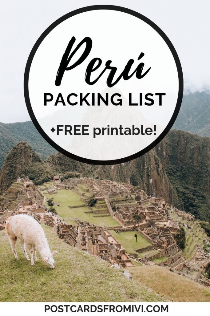 The ultimate Peru packing list with downloadable checklist