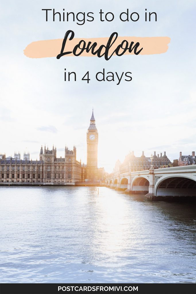 The best 4 day London itinerary: things to do in London in 4 days
