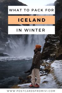 Iceland winter packing list