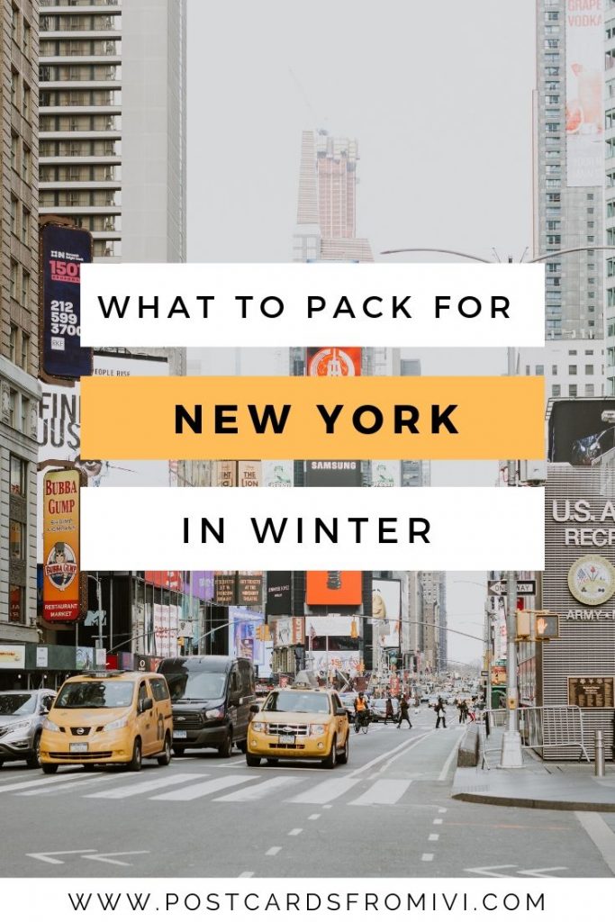 New York winter packing list + downloadable checklist