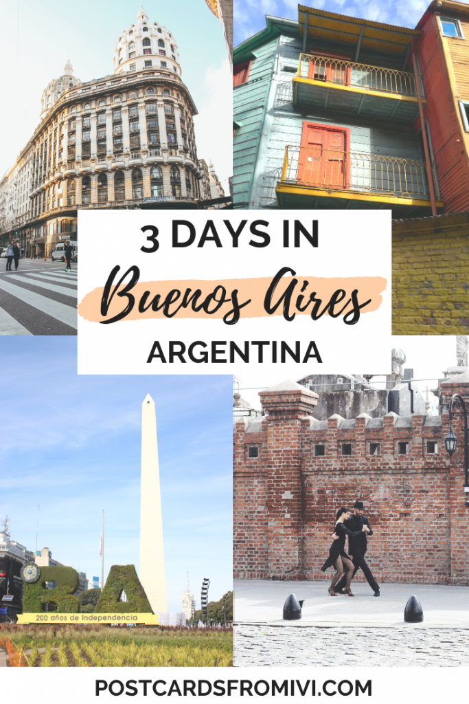 How to spend 3 days in Buenos Aires, complete itinerary