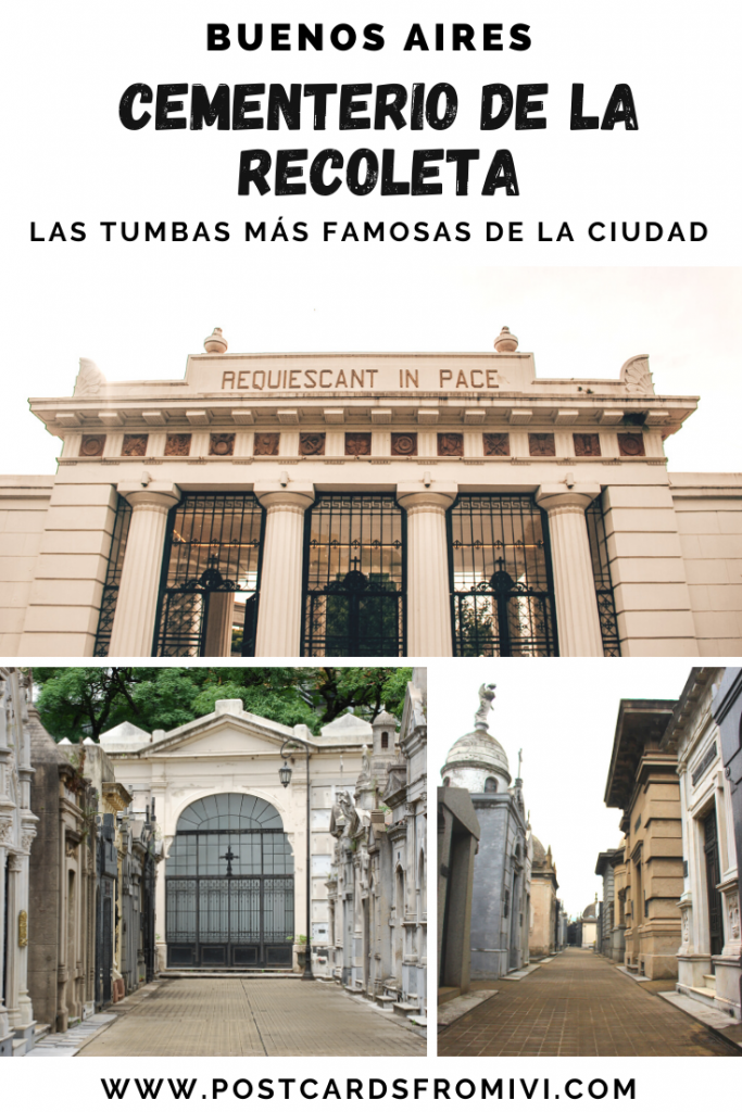 Visitando el Cementerio de la Recoleta, las tumbas más famosas de Buenos Aires