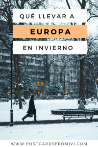 Qué ropa llevar a Europa en invierno